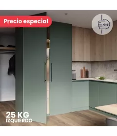 Kit Sistema corredizo CONCEPTA 3 PULL capacidad de carga 25kg, para puertas de madera abatibles e insertables con jaladera, izquierdo